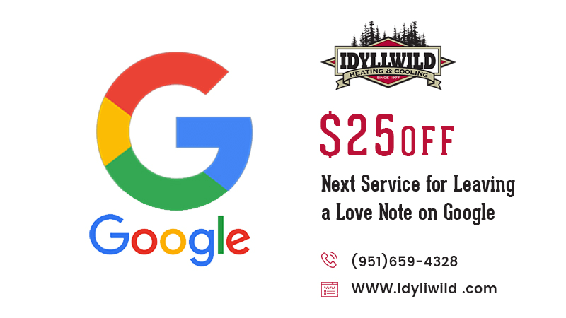 $25 off Next Service for Leaving a Love Note on Google